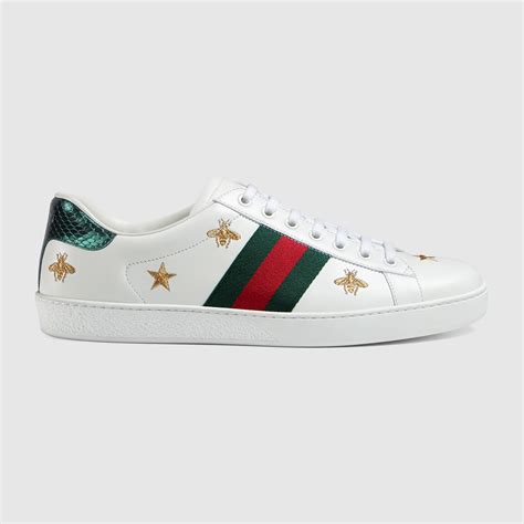 gucci ace embroidered low top sneaker replica|Gucci ace embellished leather sneakers.